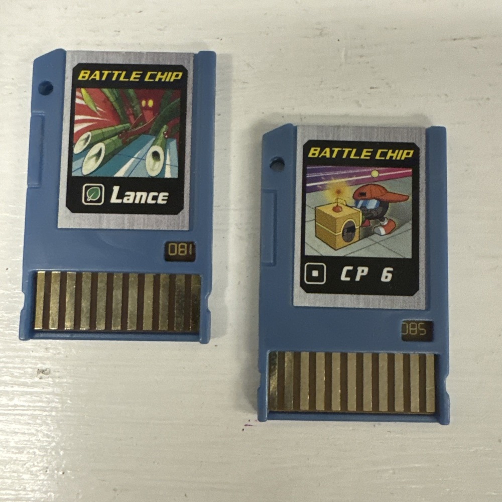MegaMan Battle Chip CP‎ 6 086 + LANCE for Mega Man PET Takara 2004